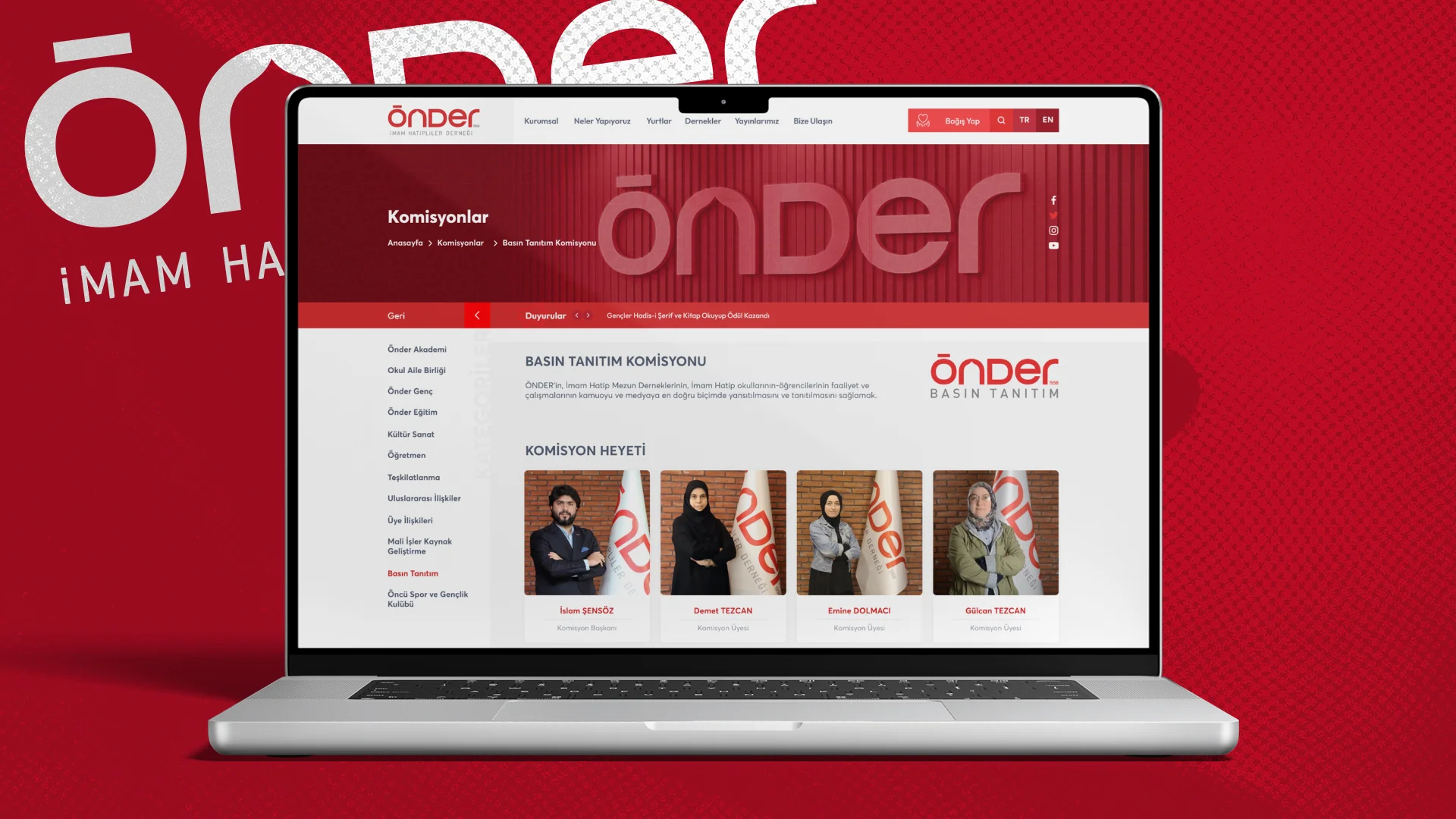 İmam Hatipliler Derneği Web Platformu - Görsel 3