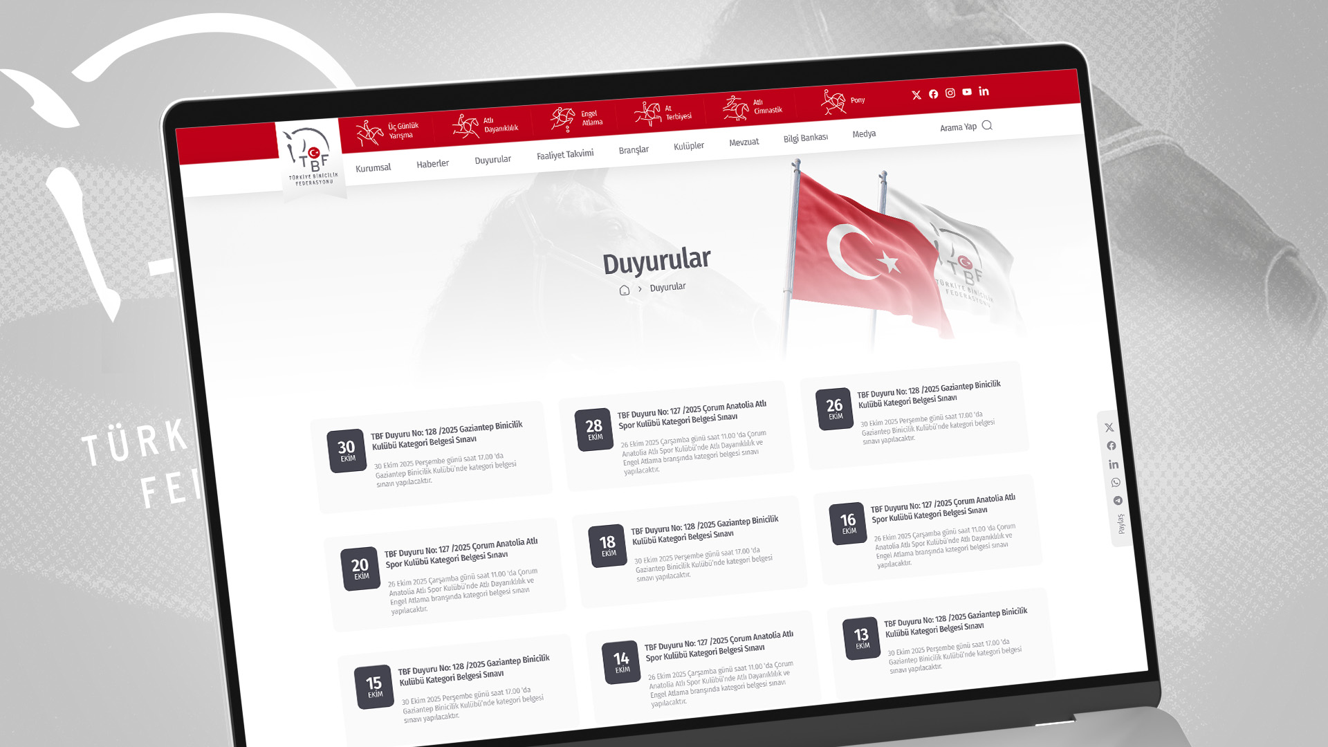 Türkiye Binicilik Federasyonu Web Platformu - Görsel 3