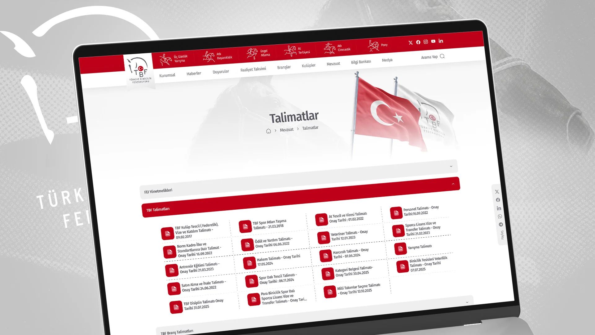 Türkiye Binicilik Federasyonu Web Platformu - Görsel 2