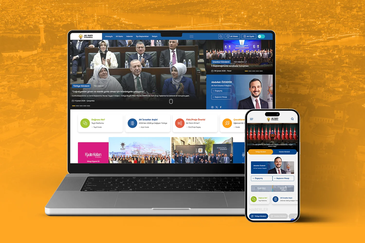 AK Parti İstanbul İl Başkanlığı Web Platformu